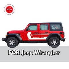 For Jeep Wrangler Car Sides Door Decals Graphics Vinyl Racing Stripe Car Sticker