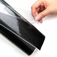 12″x60″ 5D Ultra Shiny Glossy Black Carbon Fiber Vinyl Wrap Sticker Decal Roll