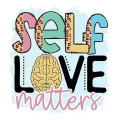 Self Love Matters Sticker Positive Depression PTSD Heal Mental (4 Inches)