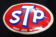 Original 1969-70’s STP Sticker Decal “Indy 500 Winner” 4.5 x 3 Inch Vintage