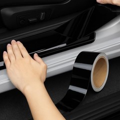 Gloss Black Vinyl Wrap for Chrome Delete, 1 Inch x 30ft Automotive Grade Self…