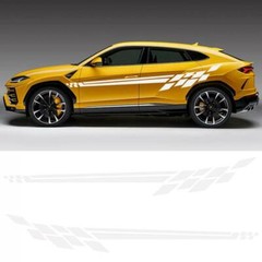 310CM Car Side Body Vinyl Decal Sticker Racing Long Stripe Decals Graphics Decor