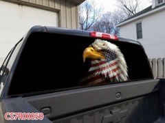 Eagle Perforated Pick Up Truck SUV Rear Back Window Graphics Decal Wrap Tint #50