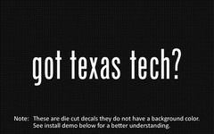 (2x) got texas tech? Sticker Die Cut Decal vinyl