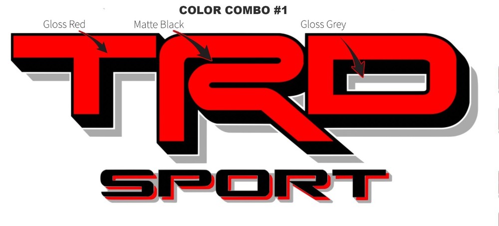 TRD SPORT New Style 2024+ Bed Decals Stickers, Fits Toyota Tacoma, Tundra