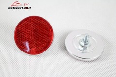 2pcs ECE / SAE Round Reflective Reflector Bolt On For Motorcycle ATV Car Trailer