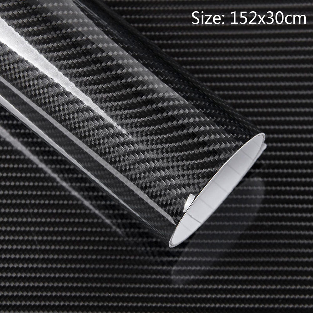 5D Carbon Fiber Vinyl Film High Gloss Ultra Shiny Car Wrap Roll Sticker #ur