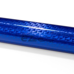 PET Squadron Carbon Fiber Gloss Royal Blue Car Vehicle Vinyl Wrap Decal Sheet