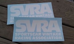 SVRA SPONSORSHIP RACING DECAL SET – WHITE or BLACK
