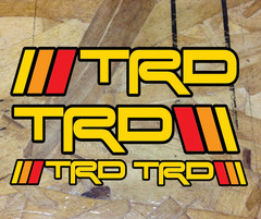 TRD Decal Sticker Decals 4 Runner Tacoma FJ Tundra Retro Stripes 4for1 PickSize