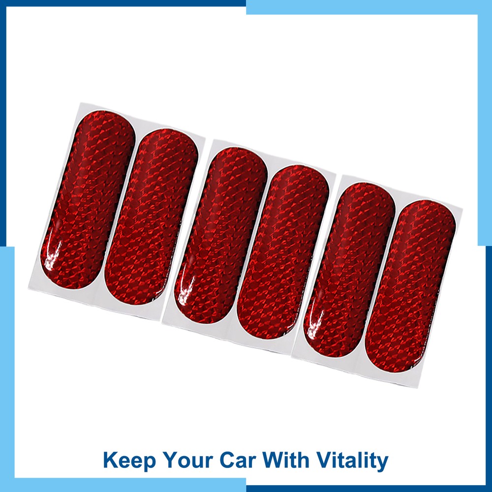 Universal Pack(6) Exterior Reflective Safety Warning Self-adhesive Tape Sticker