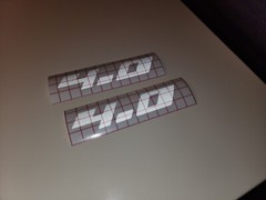 2pc Ford Mustang 4.0 S197 Car Vinyl Sticker Decal (Reflective)
