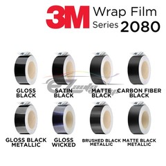 3M 2080 Black Vinyl Wrap Roll Kit Blackout Chrome Delete1 Window Trim Door Trim