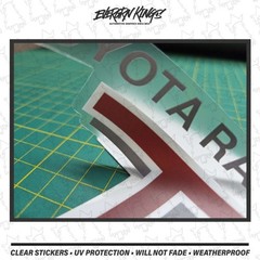 TRD SPORT 3D Clear Bedside Stickers for 95-11 Toyota Tacoma Truck Decals – GRAY