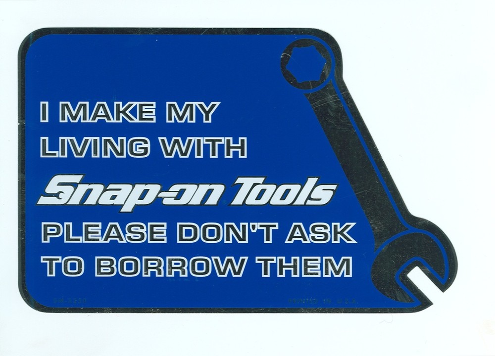 NEW Vintage Snap-on Tools Snap on Tool Box Sticker Decal Man Cave Latest SM325E
