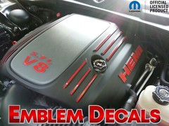 Jeep Grand Cherokee 5.7L V8 Hemi Engine Decals 2009 2010 11 12 13 14 15 16 17