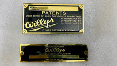 Fit For Willys Jeeps Heavy Duty Vehicle Serial Number Data Patents Plate Brass