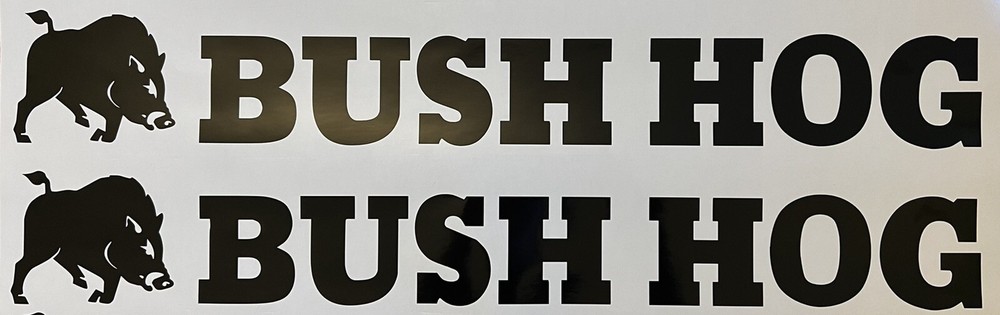 BUSH HOG Attachments 24” Decals x2 Farm Equipment Vinyl Decal Stickers Implement