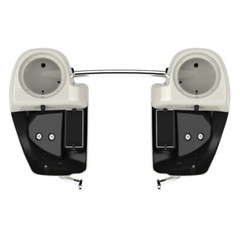 Bonneville Salt Pearl 6.5 inch Speaker Pods Lower Fairings Fits 14+ Harley