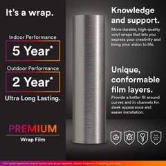Brushed Aluminum Metal Steel Car Vinyl Wrap Sticker Decal Film Peel and Stick