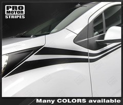 Chevrolet Spark 2013 2014 2015 Side Accent Double Stripes Decals (Choose Color)
