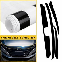 For Honda Accord 2018-2020 Front Grille Chrome Delete Blackout Precut Vin E