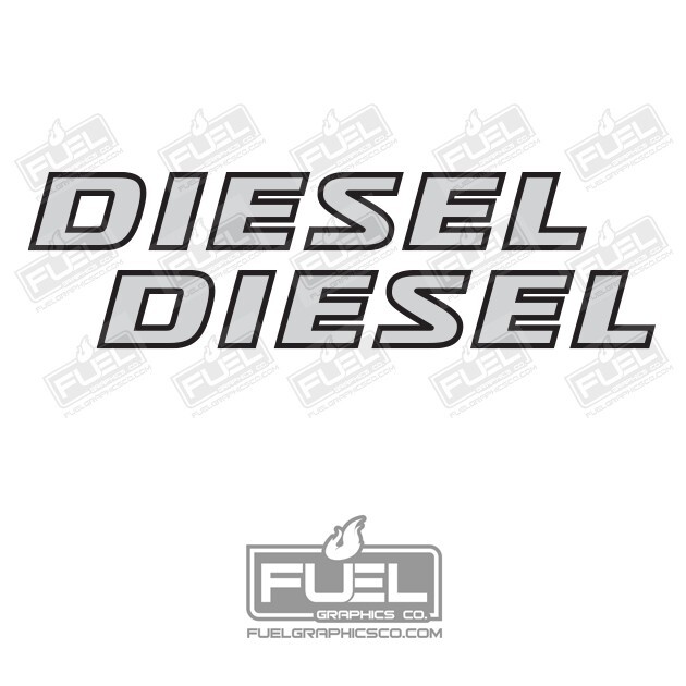 For Nissan Frontier DIESEL Pickup Premium Vinyl Decal 2-pack – 15″ wide