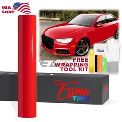 TPU Color Gloss Racing Red PPF Paint Protection Film Dry Wet Apply Vinyl Wrap