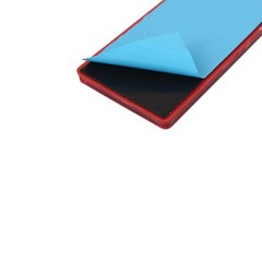 Universal Car Plastic Stick-On Reflective Rectangle Reflector Red Pack of 4