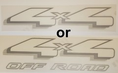 PAIR 4×4 or 4×4 Off Road Decals fit 1997-2003 F150 F250 F350 Ranger TOP QUALITY