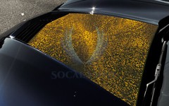 PET Damascus Steel Forged Carbon Fiber Bond Gold Car Vinyl Wrap Decal Sticker