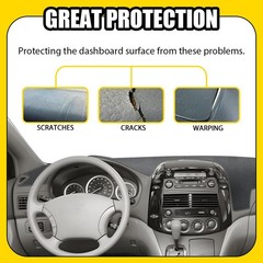 For 04-10 Toyota Sienna Dashboard Cover Gray Mat Dash Pad Non-Slip Surface 1-5X