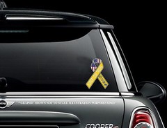Support Our Troops 8” Car Truck decal sticker Show Support Yellow Ribbon
