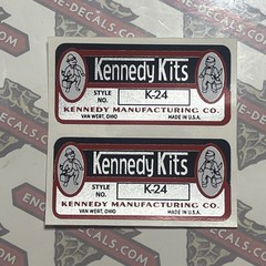Kennedy Kits Custom Tool Box Decal Reproduced Vinyl With Numbers K-24 Set 2