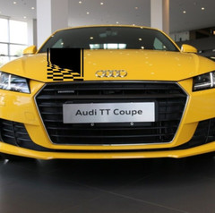 Car Sticker Racing Stripes Flags 55” for TT R8 A5 Vinyl hood Motor Decal ZC1373