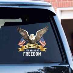 Patriotic 250 America Decal: Fade Resistant Vinyl Sticker for All Vehicles