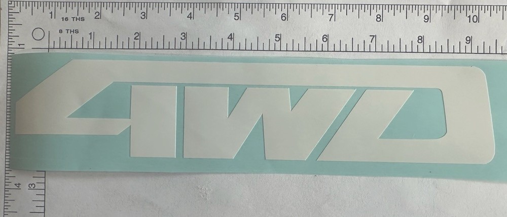 4WD FOUR WHEEL DRIVE Vinyl Decal Large 9” CHOOSE YOUR COLOR-Car,Boat, Window