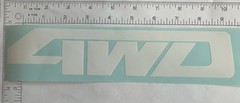 4WD FOUR WHEEL DRIVE Vinyl Decal Large 9” CHOOSE YOUR COLOR-Car,Boat, Window