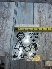 Funny ME YOUR MUM CAR Window STICKER,NWT 4 Pcs