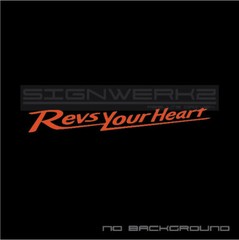 Revs Your Heart Decal sticker Yamaha moto gp YZR-500 YZM-R1 R3 R6 YZF-R1M Pair