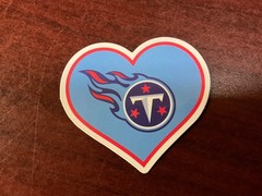 Motorcycle Sticker for Helmets or toolbox #7,653 NFL Tennessee Titans
