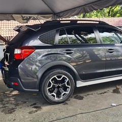 2pcs Matte Black Honeycomb Decal Stickers for CrossTrek XV 2012-2017, Rear Windo