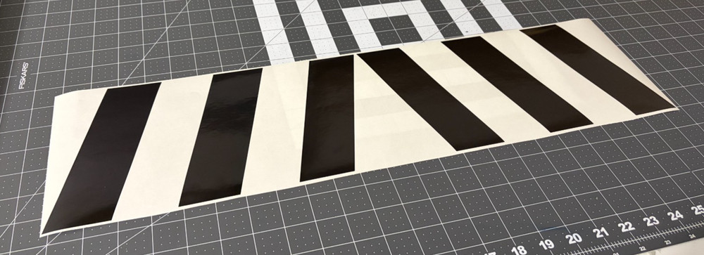 Chevron Reflective Car Decal (1 Left and 1 Right) Various Colors 12″x6″ By SSMG