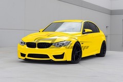 4″x8″ Sample PPF Lemon Yellow Gloss Vinyl Paint Protection Film Scratch Car Wrap