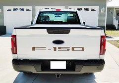 Matte Black Finish 3D Raised Tailgate Letter Pieces For 2021-up Ford F150 P702