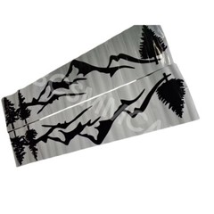 Car Side Body Stickers Mountain Tree Forest Graphic Decals Gloss Black Vinyl