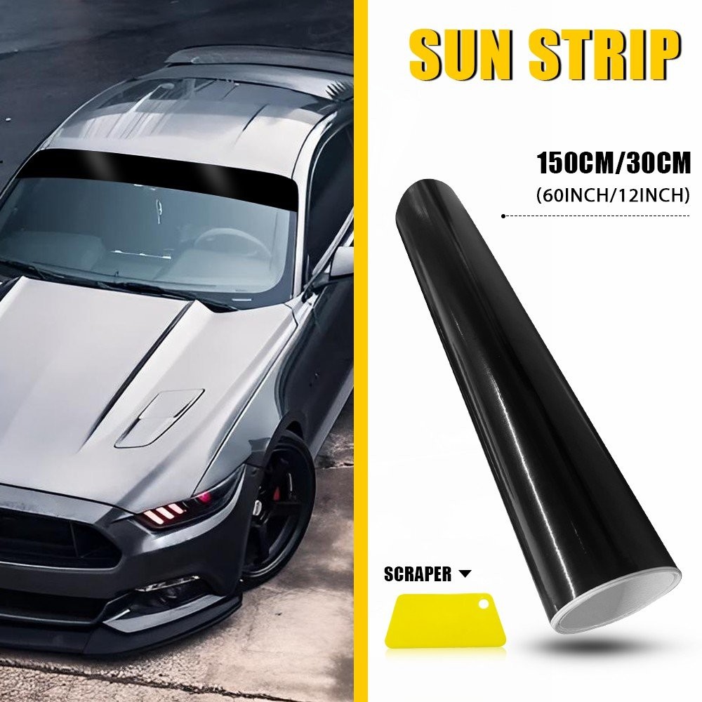 60″x12″ Sun Visor Strip Windshield Banner Vinyl Long Lasting Premium Blank Decal