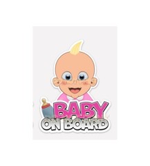 BABY ON BOARD Sticker Set – MADE IN THE USA Child Sticker Decals – 2 PACK