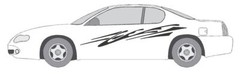 #A1253 DECAL VINYL GRAPHIC VEHICLE CAR TRUCK CROSS OVER SUV VAN SEMI MODERN AUTO