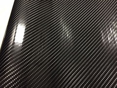 8FT x 5FT 6D Black Gloss Carbon Fiber CF Vinyl Car Wrap Film Sticker Decal Sheet